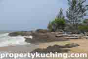 1st lot, mixed zone land for sale, tanah pantai untuk dijual, lot satu, Pandan beach front, Lundu