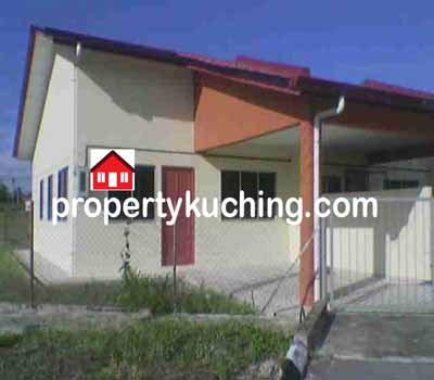 corner single storey, rumah tepi satu tingkat, low cost, Midway Crescent, Kota Samarahan