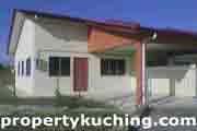 corner single storey for sale, rumah tepi satu tingkat, low cost, Midway Crescent, Kota Samarahan