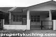 satu tingkat rumah tengah, single storey intermediate house, Taman Yen Yen, Matang