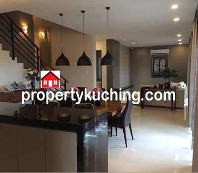 new 3 storey semi-detached house, Taman Hui Sing, Kuching